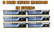 CORSAIR XMS3 6GB (3 x 2GB) 240-Pin DDR3 SDRAM 1600 (PC3 12800) Memory RAM lot picture