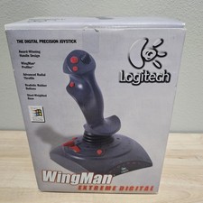 Vintage Logitech Wingman Extreme Digital 3D Joystick In Original Box picture