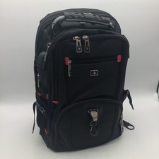 SwissGear Airflow Laptop Backpack Black Red USB Charging Port Travel Bag NEW picture