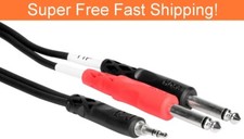 Hosa 3.5mm Stereo TRS to Dual 1/4