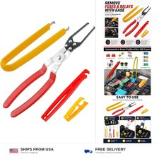 Fuse relay puller pliers 4-pack automotive tool stainless steel car vehicle picture