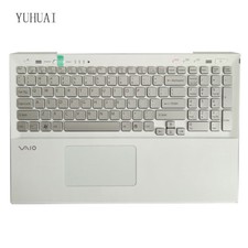 For Sony VAIO SVS15 SVS151A11L US With backlight keyboard Silver Palmrest Cover picture