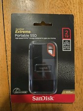 Factory Seal SanDisk Extreme 2TB Portable NVMe SSD 1050/1000MB SHIP 10/24/2026 picture