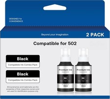 502 Ultra-high Capacity Refill Ink Bottle Replacement for Epson 502 -2 Black picture