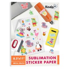 Lot Koala Sublimation Sticker Paper Waterproof Matte White 25-100 Sheets 8.5x11 picture