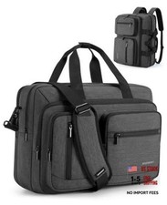 3 In 1 Laptop Bag for Men, Computer Briefcase 17.3 Inch Laptop Water Black picture