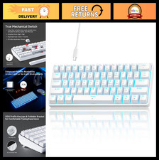 TMKB 60% Mechanical Gaming Keyboard, Red Linear Switch, Wired, White picture