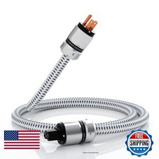 Monosaudio 12AWG Audiophile HiFi Power Cord Pure Copper IEC320 C13 Connector 1M picture