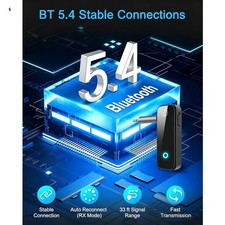 Compact Bluetooth 5.4 Aux Adapter - Seamless Receiver & Transmitter for Music picture