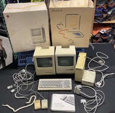 Vintage Apple Macintosh Plus SE computer With accessories collectors Lot x2 picture