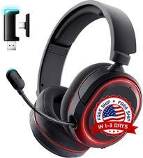 Audifonos Gamer Inalambricos Con Bluetooth 2.4 GHz USB Y Microfono 1 Pza picture