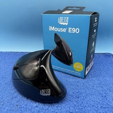 iMouse E90 - Wireless Left-Handed Vertical Ergonomic Mouse, Black picture