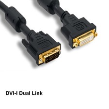 Kentek 6 ft DVI-I 24+5 Pin Dual Link Extension Cable Digital/Analog M/F HDTV PC picture