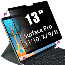 1 Pack Privacy Screen Protector for Microsoft Surface Pro 11,10, X,9, 8, Easy to picture
