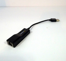 StarTech.com USB2100 USB to Ethernet RJ45 Female Adapter Portable 6in Black picture