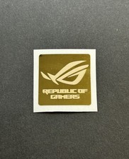 1x Asus ROG Golden Desktop / Laptop Custom Sticker Label (NEW) picture