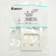 BULK SAVINGS Panduit CFPE6IWY Mini-com Faceplate Single Gang 6 port Off White picture