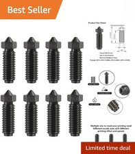 8PCS Hardened Steel Nozzles for Anycubic Kobra Series - Temp Resistant picture