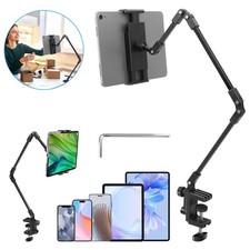 Tablet Phone Holder for Bed Desk 360° Rotation Long Arm Mount Fit 4-12.9