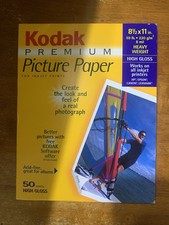 50 Kodak Premium Picture Paper Inkjet Prints 8 1/2 x 11 High Gloss Heavy Wt. picture