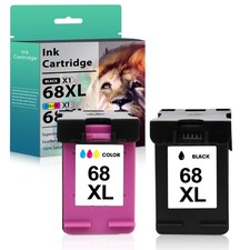 68XL 68e Black Tri-Color Ink Cartridges Compatible w/ HP Envy 6555e 6552e 6155e picture