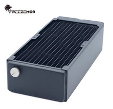 FREEZEMOD TSRP-HP65-240 65mm Thick Copper Radiator 240mm Triple Pass Copper Fins picture