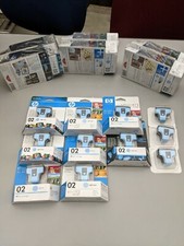 Genuine HP 02 Light Cyan Color Original Ink Printer Cartridge Sealed Charity picture