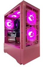 Custom Pink Gaming PC Nvidia RTX Graphics Card + AMD RYZEN Windows 11 PRO RGB picture