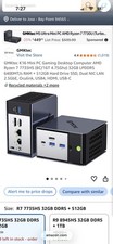 GMKtec K16 Mini PC Gaming Desktop Computer AMD Ryzen 7 7735HS 32Gb + 512Gb picture