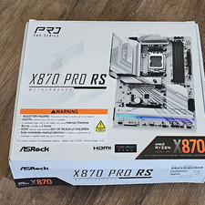 ASRock X870 Pro RS ATX AM5 DDR5 Motherboard 4-DIMM M.2 PCIe Gaming picture