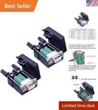 Durable 2PCS DB9 Solderless Connectors for RS232 Applications - Fast & Reliable picture