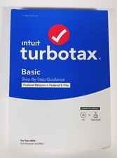 Intuit TurboTax Basic Federal + Efile 2020 Mac Windows NEW,  998 picture