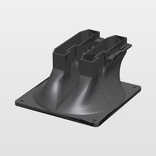 Dual Fan Mount Shroud for Nvidia Tesla P40 K40 GPU x2 120mm Fan 3D Printed picture
