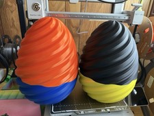 Set of one Mystery Dragon Egg Orange/Blue & Black/Yellow Freestanding picture