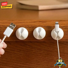 5Pcs Desktop Cable Management Kit With Clips, Usb Charger, Stand & Organizer picture