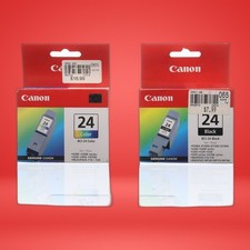 Lot of 4 Canon Genuine BCI-24 BLACK Ink Cartridge 24 Black picture