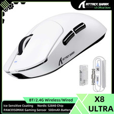 ATTACK SHARK X8 Ultra 8KHz Tri-model Wireless Gaming Mouse With C06 Ultra Cable picture