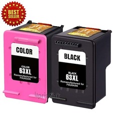 2pk 63XL Ink Cartridge For HP OfficeJet 3830 4650 5255 Envy 4510 4520 4512 4522 picture