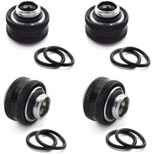 4-Pack G1/4 to 14mm OD Rigid Tubing Compression Fitting, Brass picture