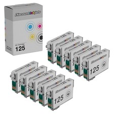 10pk T125120 125 T125 Black Printer REMAN Ink Cartridge for Epson Stylus NX230 picture