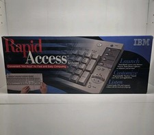 IBM Rapid Access Keyboard P00K8649 PS/2 Multimedia Keyboard New Open Box Vintage picture