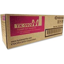 Original Kyocera TK-592M Magenta Toner. New Sealed Toner, We Ship Fast picture