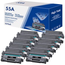 10X CE255A 55A Toner Cartridge Fits For HP LaserJet Enterprise P3015Dn P3015x picture