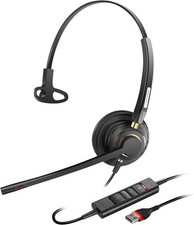 Arama USB Headset with Microphone Noise Cancelling &Audio Controls Ultra Comfort picture