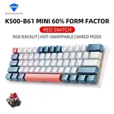 K500-B61 Machenike Mini Mechanical Keybaord 60% Form Factor 61Keys Gaming Keybao picture