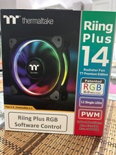 Thermaltake CL-F056-PL14SW-A Riing Plus 14 LED RGB Radiator Fan TT Premium picture