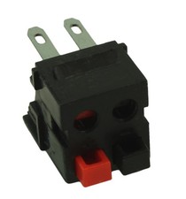 Keystone Jack Insert/CRIMP Type: Speaker w/Rear Block 14-30AWG  Black picture