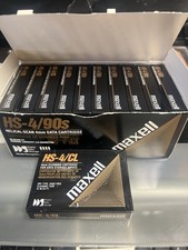10x Maxell HS-4/90s DAT DDS-1 Data Cartridge 2GB Native/4GB Comp + Cleaning Tape picture