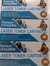 Premium Compatible Lazer Toner 3 Cartrides-CBTN115Y/CBTN115K/CBTN115M-NEW SEALED picture