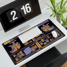 Star Trek LCARS Desk Mat | Christmas Birthday Gift picture